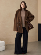 New autumn/winter products: Short coats made of woolen fabric, casual-style coats, and alpaca woolen coats for women.