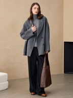 New autumn/winter products: Short coats made of woolen fabric, casual-style coats, and alpaca woolen coats for women.