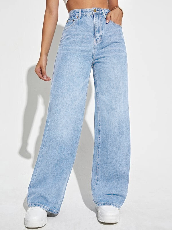 2025 New Style Women's Jeans - Loose Fit Straight Leg