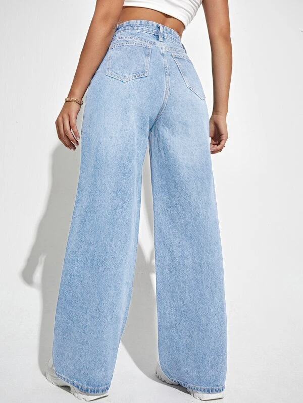 2025 New Style Women's Jeans - Loose Fit Straight Leg