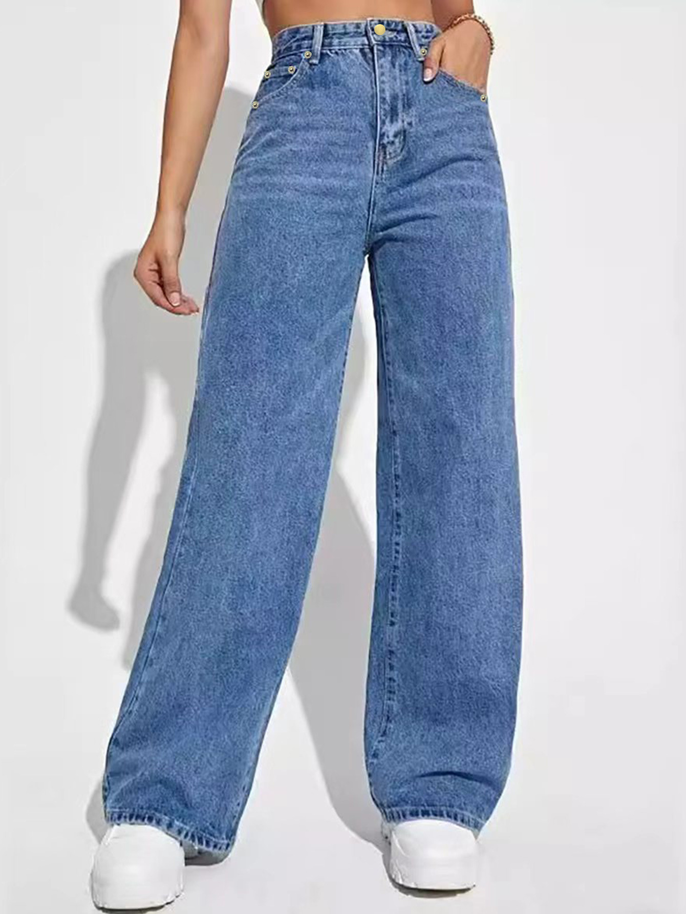 2025 New Style Women's Jeans - Loose Fit Straight Leg