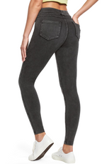 Shi Elastic Jeans, High Waist, Tight Fit, Wearing Style, Pants with Pockets, Casual Fitness Pants