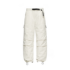 Trendy workwear, down pants, men's outdoor wear, winter warmth, straight tube windproof hiking pants, casual couple pants