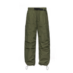Trendy workwear, down pants, men's outdoor wear, winter warmth, straight tube windproof hiking pants, casual couple pants