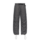 Trendy workwear, down pants, men's outdoor wear, winter warmth, straight tube windproof hiking pants, casual couple pants