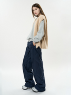 Winter new fashionable quilted down casual pants 90 duck down lightweight warm straight leg pants for women