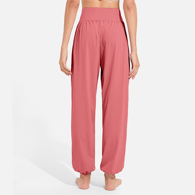 Women's loose-fitting casual sports pants, cool, quick-drying, breathable, suitable for running, dancing, yoga, fitness, and jogger pants.