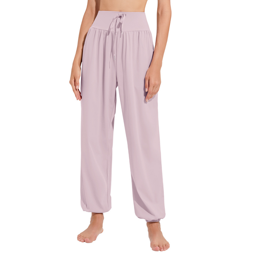Women's loose-fitting casual sports pants, cool, quick-drying, breathable, suitable for running, dancing, yoga, fitness, and jogger pants.
