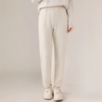 Thickened pure wool skinny pants for women, autumn and winter style, high-waisted knitted carrot harem pants, cigarette pants, casual outerwear cashmere pants
