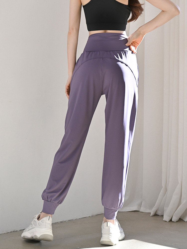 Professional thin high-waisted tapered running gym wear, fashionable and high-end quick-drying fitness apparel