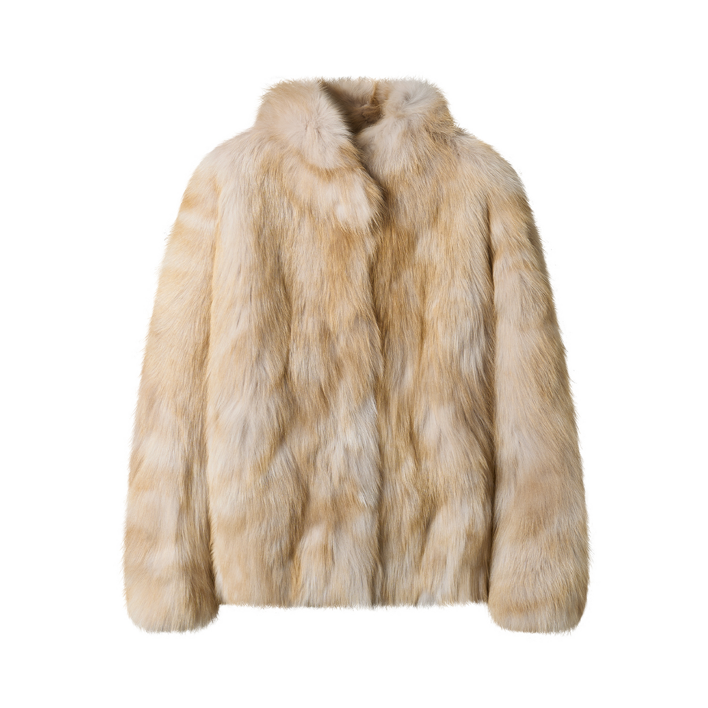 Women's mid-length faux fur stand-up collar coat for autumn and winter, a hot-selling cross-border style faux fox fur coat.