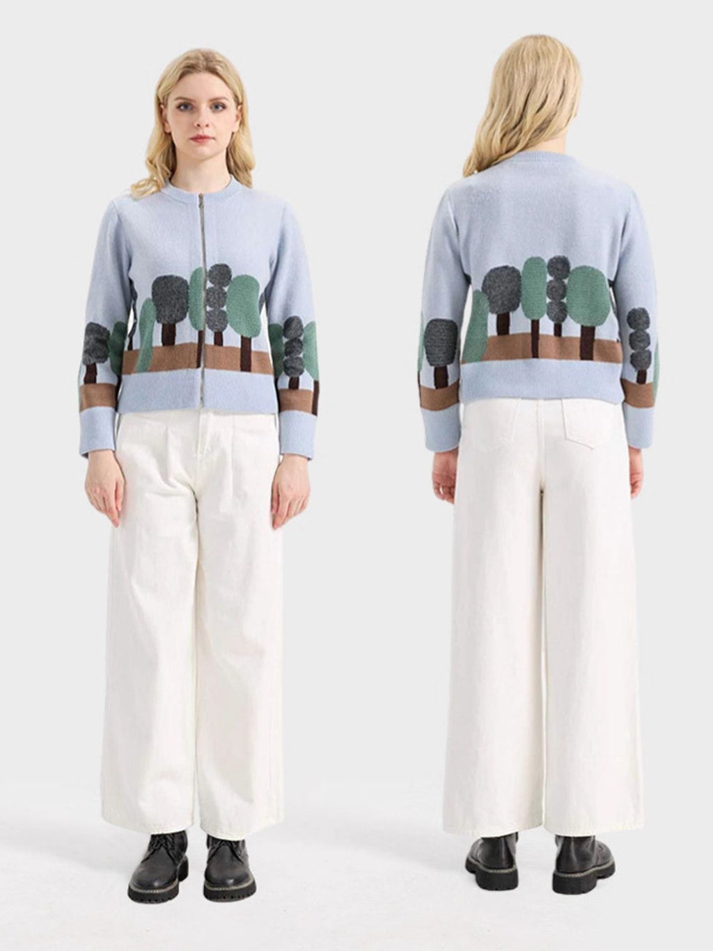 Autumn/Winter Knitwear: Mulberry Silk and Wool Sweaters, Women’s Color-Mixed Jackets and Tops