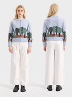 Autumn/Winter Knitwear: Mulberry Silk and Wool Sweaters, Women’s Color-Mixed Jackets and Tops