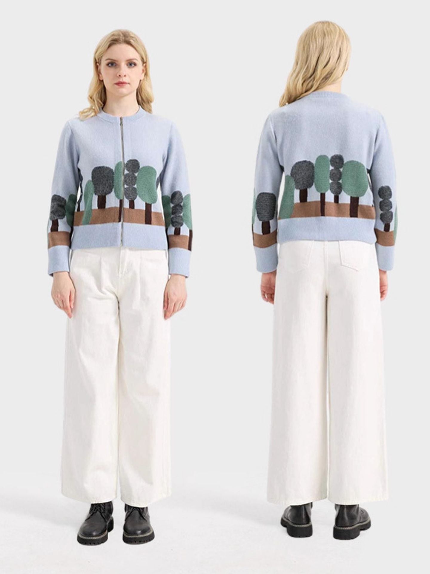 Autumn/Winter Knitwear: Mulberry Silk and Wool Sweaters, Women’s Color-Mixed Jackets and Tops