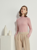 New autumn-style women’s thermal underwear with a semi-high collar and hyaluronic acid-infused long sleeves – suitable for both autumn and winter.