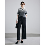New casual trousers for women in autumn and winter – slimming design, woolen fabric, suitable for wearing with suits or as ankle-length pants.