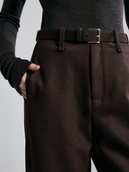 New autumn/winter version of woolen nine-part leggings – thicker material makes them perfect for cold winter seasons; also suitable as casual women’s pants.